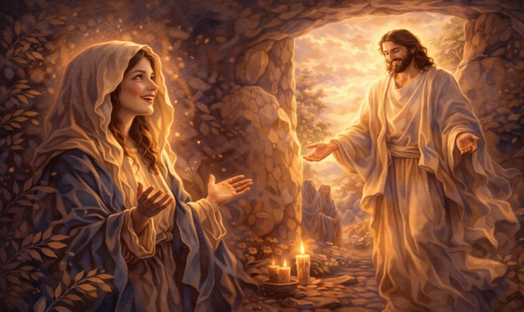 Domingo de Resurrección: Virgen de la Alegría cumplida.